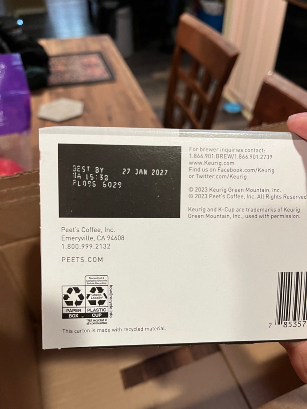 Medium Roast Peet’s Big Bang K-Cup Pods 60 pods total Fresh unopened - Picture 3 of 4